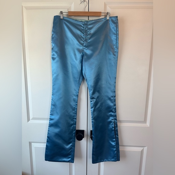 Acne Studios Men’s Satin Trousers Azure Blue (Size 50) - Picture 1 of 13